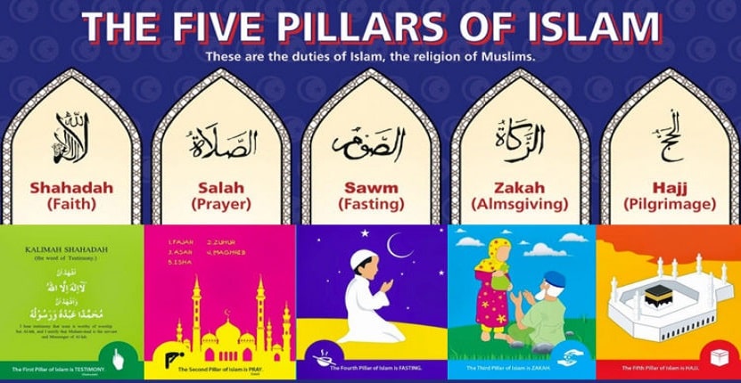 5 pillars of islam poster